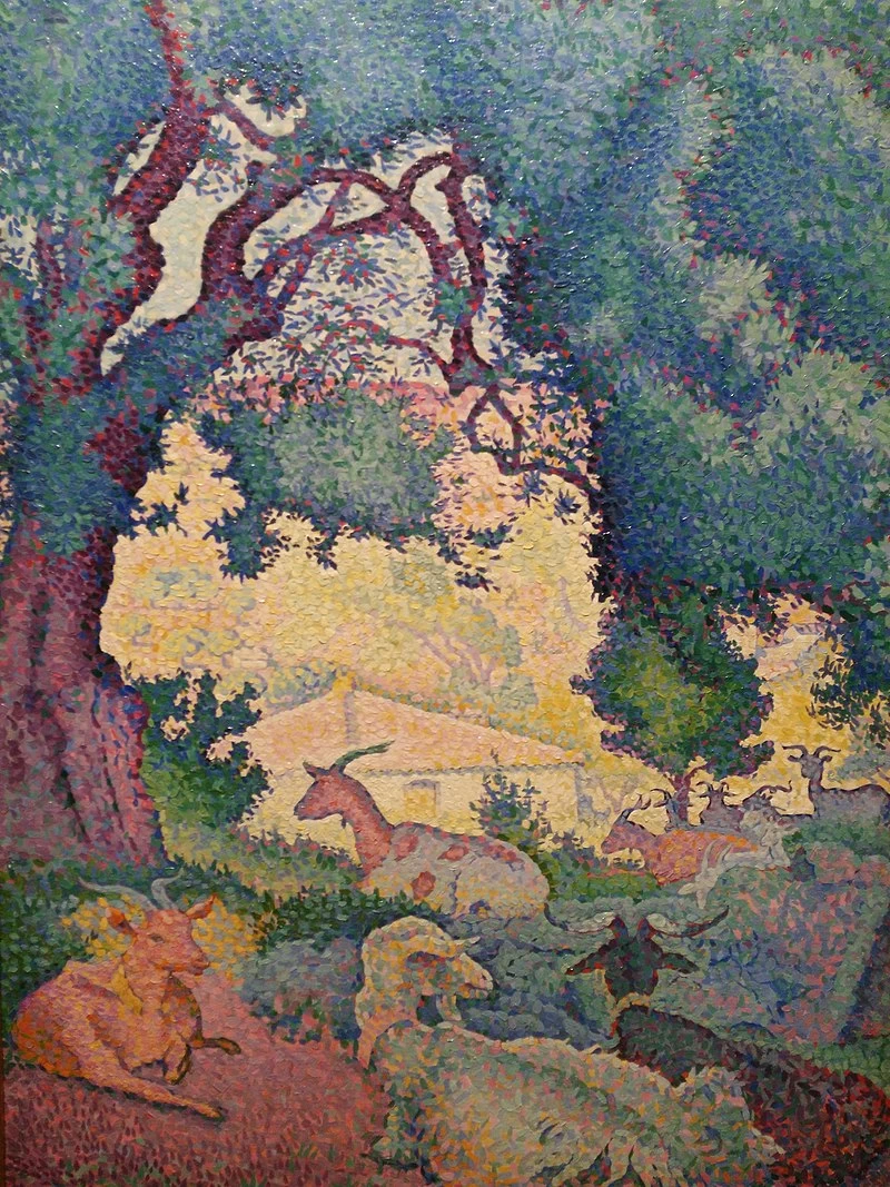 Paesaggio con capre, 1895